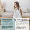 Picture of Tealbee DREAMSUIT: Toddler Sleep Sack with Feet 2T 3T - 0.8 TOG Lightweight Baby Wearable Blanket for Walkers - Rayon Made from Bamboo, Organic Cotton Sleeping Bag (2T-3T) - Dash