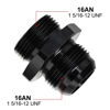 Picture of EVIL ENERGY 16AN Flare to 16AN ORB Male Fuel Rail Adapter Fitting Black 2PCS