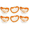 Picture of RaZbaby Jollypop Pacifier for Babies 3 Months and Up, USA Made, Natural Shaped Orthodontic Binky, Lovingly Shared in NICUs & Hospitals Worldwide, Medical-Grade 100% BPA-Free - 6 Pack - Orange