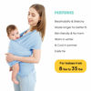 Picture of Acrabros Baby Wrap Carrier,Hands Free Baby Carrier Sling,Lightweight,Breathable,Softness,Perfect for Newborn Infants and Babies Shower Gift,Baby Blue