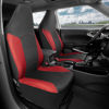 Picture of Motor Trend Red Mesh Car Seat Covers for Front Seats - Premium High Back Automotive Seat Covers, Made for Vehicles with Integrated Fixed Headrests, Interior Covers for Truck Van and SUV