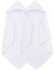 Picture of SWEET DOLPHIN Muslin Hooded Baby Bath Towels - 2 Pack 100% Cotton Towel for Babies, Infants, Toddlers - 32x32Inch - Highly Absorbent and Newborn Essential, White