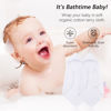 Picture of SWEET DOLPHIN Muslin Hooded Baby Bath Towels - 2 Pack 100% Cotton Towel for Babies, Infants, Toddlers - 32x32Inch - Highly Absorbent and Newborn Essential, White