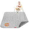 Picture of Splat Mat for Under High Chair, Non Slip Waterproof Mealtime Floor Mats Washable Portable Picnic Splash Mat for Baby Art/Craft/Playtime, 42X46 Inch - Grey Star