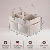 Picture of PUTSKA Baby Diaper Caddy Organizer Nursery Basket - Baby Basket Gift Registry For Baby Shower List. Baby Must Haves Essentials. Neutral Baby Stuff For Newborn Boy Nursery Decor Or Girl(Mocha 13x9x7)