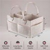 Picture of PUTSKA Baby Diaper Caddy Organizer Nursery Basket - Baby Basket Gift Registry For Baby Shower List. Baby Must Haves Essentials. Neutral Baby Stuff For Newborn Boy Nursery Decor Or Girl(Mocha 16x10x7)