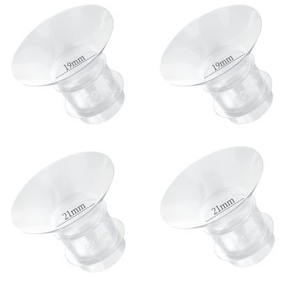 Picture of Flange Inserts 19mm 21mm for Medela,Spectra 24mm Shields/Flanges,Compatible with TSRETE,CPPSLEE,Momcozy S9/S9Pro/S12/S12Pro Wearable Breast Pump,Reduce 24mm Nipple Tunnel Down to 4pcs