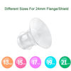 Picture of Flange Inserts 19mm 21mm for Medela,Spectra 24mm Shields/Flanges,Compatible with TSRETE,CPPSLEE,Momcozy S9/S9Pro/S12/S12Pro Wearable Breast Pump,Reduce 24mm Nipple Tunnel Down to 4pcs