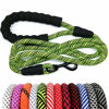 Picture of MayPaw Heavy Duty Rope Dog Leash, 3/4/5/6/7/8/10/12/15 FT Nylon Pet Leash, Soft Padded Handle Thick Lead Leash for Large Medium Dogs Small Puppy Green Black