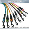 Picture of MayPaw Heavy Duty Rope Dog Leash, 3/4/5/6/7/8/10/12/15 FT Nylon Pet Leash, Soft Padded Handle Thick Lead Leash for Large Medium Dogs Small Puppy Green Black