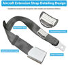 Picture of Airplane Seat Belt Extender, 7-31" Airline Seatbelt Extender Adjustable - FITS All Airlines in US Except Southwest(Silver)