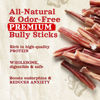 Picture of Natural Farm Odor-Free Thin Bully Sticks (4”, 24-Pack) All-Natural Long-Lasting Dog Chews, 100% Beef Pizzle, Grass-Fed, Grain-Free, Protein for Muscle Development & Energy, Perfect for Small Dogs