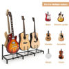 Picture of Bikoney Guitar Stand 7-Holder for Acoustic, Electric Guitar, Bass, Guitar Rack Adjustable for Multiple Guitars, Guitar Accessories Gifts for Men, Guitar Stands Holder Floor Display for Home Studio