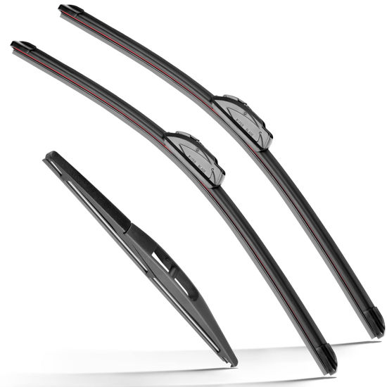 Picture of RAINTOK Windshield Wiper Blades Replacement for Mazda CX3 CX-3 2016 2017 2018 2019 Original Factory Quality Front Rear Wipers Blade Set for My Car - 22" 19" 10" (Pack of 3)