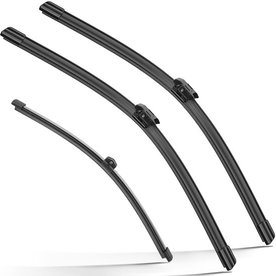 Picture of RAINTOK Windshield Wiper Blades Replacement for 2018 2019 2020 2021 2022 BMW X2 Original Factory Quality Front Rear Wipers Blade Set for My Car - 24" 20" 13" (Pack of 3)