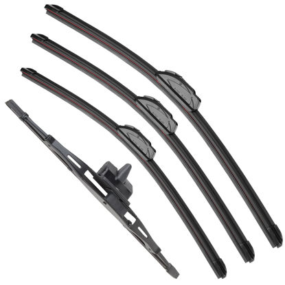 Picture of RAINTOK Windshield Wiper Blades Replacement for 2007-2014 Toyota FJ Cruiser Original Factory Quality Front Rear Wipers Blade Set for My Car - 16" 14" 14" 10" (Pack of 4)