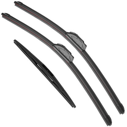 Picture of RAINTOK Windshield Wiper Blades Replacement for Acura MDX 2014 2015 2016 2017 2018 2019 2020 Original Factory Quality Front Rear Wipers Blade Set for Car - 26" 20" 14" (Piece of 3)