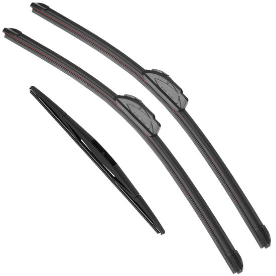 Picture of RAINTOK Windshield Wiper Blades Replacement for Acura MDX 2014 2015 2016 2017 2018 2019 2020 Original Factory Quality Front Rear Wipers Blade Set for Car - 26" 20" 14" (Piece of 3)