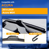 Picture of RAINTOK Windshield Wiper Blades Replacement for Acura MDX 2014 2015 2016 2017 2018 2019 2020 Original Factory Quality Front Rear Wipers Blade Set for Car - 26" 20" 14" (Piece of 3)