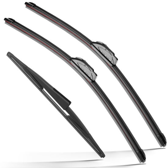 Picture of RAINTOK Windshield Wiper Blades Replacement for 2009-2016 Ford Expedition Lincoln Navigator Original Factory Quality Front Rear Wipers Blade Set for My Car - 22" 22" 16" (Pack of 3)