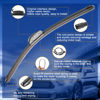 Picture of RAINTOK Windshield Wiper Blades Replacement for Toyota Yaris 2007 2008 2009 2010 2011 Original Factory Quality Front Rear Wipers Blade Set for My Car - 26" 14" 12" (Pack of 3)