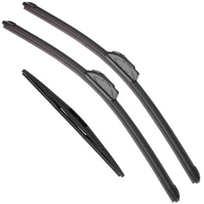 Picture of RAINTOK Windshield Wiper Blades Replacement for Acura RDX Infiniti QX50 Nissan Murano 2017 2018 2019 2020 Original Factory Quality Front Rear Wipers Blade Set - 26" 18" 12" (Piece of 3)