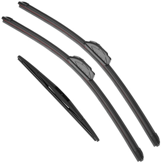 Picture of RAINTOK Windshield Wiper Blades Replacement for Acura RDX Infiniti QX50 Nissan Murano 2017 2018 2019 2020 Original Factory Quality Front Rear Wipers Blade Set - 26" 18" 12" (Piece of 3)