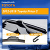 Picture of RAINTOK Windshield Wiper Blades Replacement for Toyota Prius C 2012 2013 2014 2015 2016 2017 2018 2019 Original Factory Quality Front Rear Wipers Blade Set for Car - 28" 14" 8" (Piece of 3)