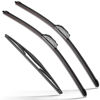Picture of RAINTOK Windshield Wiper Blades Replacement for 2009-2020 Honda Fit Original Factory Quality Front Rear Wipers Blade Set for My Car - 28" 14" 14" (Pack of 3)