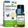 Picture of Wellements Organic Baby Probiotic Drops (0.25 Fl Oz) - Digestive & Immune Support for Infants - Toddler Probiotic Helps with Newborn+ Gut Health, Gas, Constipation & Colic Support - Preservative Free