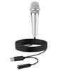 Picture of USB C Mini Karaoke Microphone for Android Phone, Laptop, Tablets Small ASMR Microphone for Voice Video Recording Singing, Vlogging, Podcasting YouTube (1 PCS Silver)