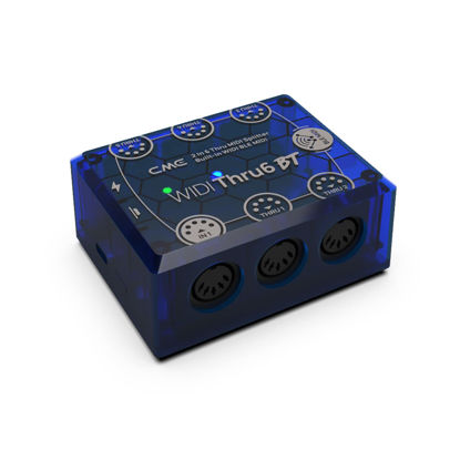Picture of CME WIDI Thru6 BT - 2-in-6-out MIDI Thru/Split with 5-pin DIN and Bluetooth MIDI - future-proof technology, high-speed transfer of all MIDI data, extreme accuracy for all MIDI devices