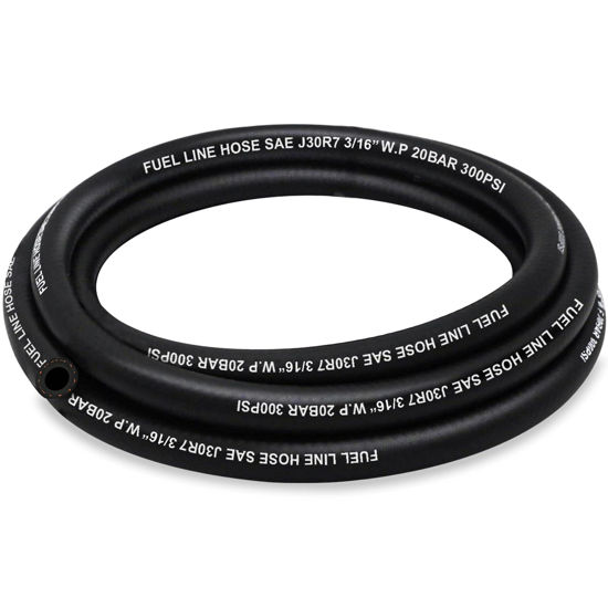 Picture of HOUSUN Fuel Line 3/16 Inch ID, Fuel Hose 5FT, J30R7 Fuel Line Hose NBR.