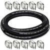 Picture of HOUSUN Fuel Line 5/16 Inch ID, Fuel Hose 10FT, J30R7 Fuel Line Hose NBR with 10 Clamps.