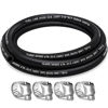 Picture of HOUSUN Fuel Line 3/16 Inch ID, Fuel Hose 5FT, J30R7 Fuel Line Hose NBR with 4 Clamps.