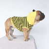 Picture of iChoue Bee Honeybee Bumblebee French Bulldog Halloween Costumes Hoodies Sleeveless Clothes Outfits Funny Cosplay Shirts for Medium Dogs Frenchie Pug English Boston Puppy - Black and Yellow, Small