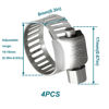 Picture of HOUSUN Fuel Line 1/4 Inch ID, Fuel Hose 5FT, J30R7 Fuel Line Hose NBR with 4 Clamps.