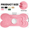 Picture of PWTAA Dog Food Mat Anti-Slip Silicone Dog Bowl Mat Thicker Pet Placemat Waterproof Cat Feeder Pad with Raised Edge Puppy kitten Feeding Mats Suitable Small Medium-Sized Dogs Cats Eating Tray