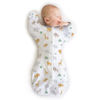 Picture of Amazing Baby Transitional Swaddle Sack with Arms Up Half-Length Sleeves and Mitten Cuffs, Large, 6-9 months, 21-24 lbs, On Safari (Arms Up Swaddle, Transition Swaddle Sleep Sack for Better Sleep)