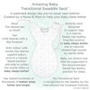 Picture of Amazing Baby Transitional Swaddle Sack with Arms Up Half-Length Sleeves and Mitten Cuffs, Large, 6-9 months, 21-24 lbs, On Safari (Arms Up Swaddle, Transition Swaddle Sleep Sack for Better Sleep)