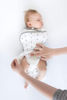 Picture of Amazing Baby Transitional Swaddle Sack with Arms Up Half-Length Sleeves and Mitten Cuffs, Medium, 3-6 Months, 14-21 lbs, Tiny Bears, Sterling (Arms Up Swaddle, Transition Swaddle Sleep Sack)