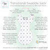 Picture of Amazing Baby Transitional Swaddle Sack with Arms Up Half-Length Sleeves and Mitten Cuffs, Little Zebra, Small, 0-3 Months (Parents’ Picks Award Winner, Easy Transition with Better Sleep)
