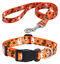 Picture of Mihqy Halloween Dog Collar and Leash Set - Pumpkin Bat Ghost Pattern - Adjustable for Small Medium Large Dogs(Halloween Set,S)