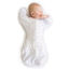 Picture of Amazing Baby Transitional Swaddle Sack with Arms Up Half-Length Sleeves and Mitten Cuffs, Medium, 3-6 months, 14-21 lbs, Tiny Bows, Pink (Arms Up Swaddle, Transition Swaddle Sleep Sack)
