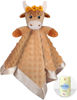 Picture of MOVEPAI Girl Highland Cow Baby Security Blanket Loveys for Babies Girls, 16" Soft Baby Lovey Blanket, Baby Snuggle Stuffed Animals Blankie, Baby Girls Gifts for Infant and Toddler