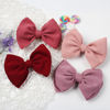 Picture of YanJie Baby Girls Nylon Headbands Newborn Bows Handmade Hair Bows Hairbands Hair Accessories for Newborn Infant Toddlers Kids (pink-wine)