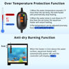 Picture of HiTauing Aquarium Heater, 50W/100W/200W/300W/500W Submersible Fish Tank Heater with Over-Temperature Protection and Automatic Power-Off When Leaving Water for Saltwater and Freshwater