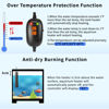 Picture of HiTauing Aquarium Heater, 50W/100W/200W/300W/500W Submersible Fish Tank Heater with Over-Temperature Protection and Automatic Power-Off When Leaving Water for Saltwater and Freshwater