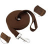 Picture of Nylon Training Dog Leash for Small Medium Large Dogs, 15ft 20ft 30ft 50ft Long Leash Dog/Puppy Lead for Obedience Recall Training, Camping (30ft, Brown)