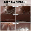 Picture of SHADAIWUYU 8.5oz Leather Recoloring Balm with 100ml Mink Oil,Medium Brown Leather Repair kit for Furniture and Car Interior,Leather Couch Scratch Repair,Leather Dye Paint,Mink Oil for Leather